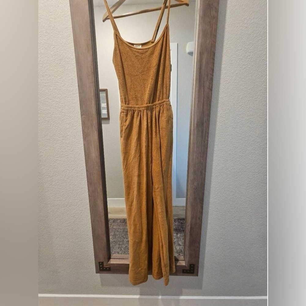NWOT Aerie offline terry cloth rusted jumpsuit XS - Picture 3 of 10